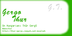 gergo thur business card